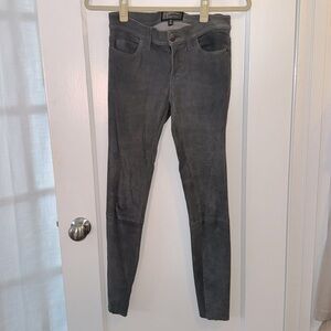 Current/Elliott Skinny Suede Jegging - grey